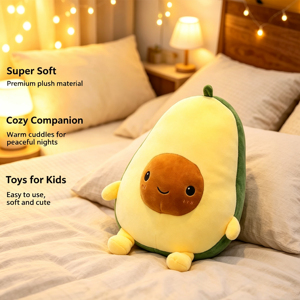 <span class=keywords><strong>Peluche</strong></span> a Forma di <span class=keywords><strong>Avocado</strong></span>, Giocattolo Imbottito, Cuscino, Regalo di Natale per Bambini, Design Personalizzato OEM ODM - Product Image 2