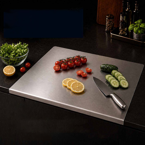 Juego de Tablas de Cortar de Acero Inoxidable 304 316 de Doble Cara, Tabla de Amasar Rodante, Se Vende por Separado para Cocina - Product Image 2