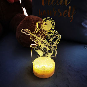 3D Cute Style Night Light with Remote Control Astronaut Serial Illusion Light Multi-color <b>Bedside</b> Decoration Gift for Children - Product Image 2
