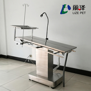 Hochwertiger 304 Edelstahl Elektrisch Höhenverstellbarer V-förmiger Tier-Operationstisch Veterinär-OP-Tisch Neigbar 76-105cm <span class=keywords><strong>LIZE</strong></span> LZS-05 - Product Image 3