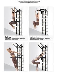 Equipo de Entrenamiento Multifuncional con Marco de Madera Acanalado para Uso Comercial en Interiores, para Prensa de Piernas, Ejercicios de Hombros Individuales y Dobles, y Estiramiento en Salas de Baile - Product Image 4