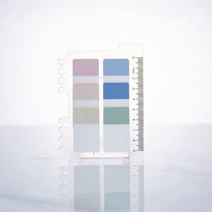 Marcadores de Página Autoadhesivos Multifuncionales con Índice de Colores Degradados, Notas Adhesivas, Regla Transparente, Material de Oficina PET - Product Image 5
