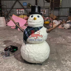 Decoración Navideña para Parques Temáticos, Muñeco de Nieve Animatrónico con Movimiento, Canta <span class=keywords><strong>Canciones</strong></span> Navideñas - Product Image 4