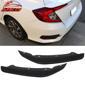 Fits For Honda Civic Sedan 16-21 Rear Bumper Lip Spoiler <b>Splitter</b> Side Apron 2PC PP Auto Parts Automotive Accessories - Product Image 1