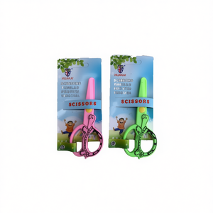 Forbici Huakai per bambini rosa e verdi, confezione da 12 pezzi - Product Image 1