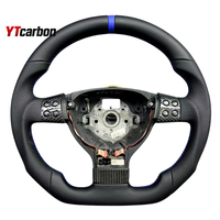 YTcarbon pour Golf MK5 GTI R pièces automobiles accessoires intérieurs de voiture volant entièrement en cuir personnalisé