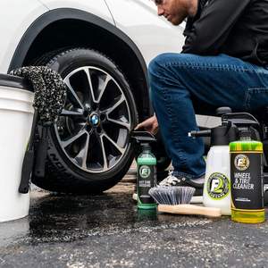 Juego de cepillos flexibles blancos y negros, juego único de 2 cepillos ajustables para limpiar detrás de las ruedas - Product Image 6