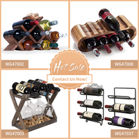 Étagères à vin en bois modernes Étagère sur pied porte-bouteille de vin pour la maison Bar Étagères flottantes Moderne Holz Weinregale