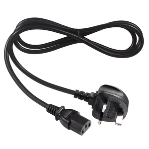 Professional Uk 3 Pin Plug to Iec C13 <b>Power</b> Cord With H05vv-F 0.75mm/3C <b>Power</b> <b>Cable</b> for PC Computer Kettle BS 13A 1.8m - Product Image 1