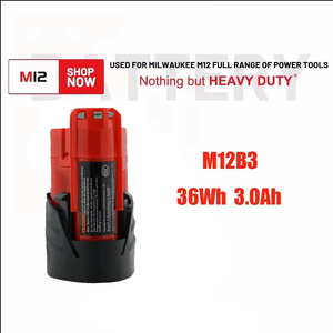 Batería Recargable de 12V para Herramientas <span class=keywords><strong>Milwaukee</strong></span>, 12V 3.0AH 5AH 6AH, Precio Directo de Fábrica, Certificación CE - Product Image 2