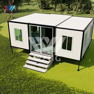 WZH-casa modular de 7 pies y 10 pies, contenedor de almacenamiento plano, barra cobertizo para uso multifunción