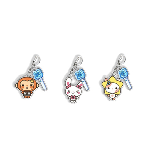 Custom Cute Cartoon Idol Peripheral Support Singer Jiwoo Acrylic UV Printed Fashionable Pendant Bag <b>Key</b> <b>Chain</b> - Product Image 3