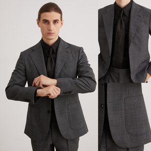 Traje Personalizado de Estilo Británico Moderno CMT para Hombre, Traje a Medida, Fábrica de <span class=keywords><strong>Trajes</strong></span> para Sastrería, OEM/ODM Fusionado - Product Image 1