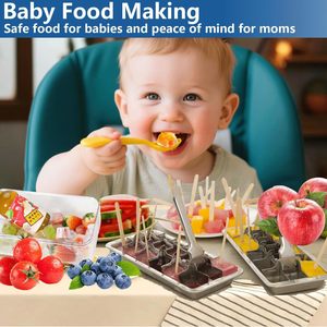 Bacs <span class=keywords><strong>à</strong></span> <span class=keywords><strong>glaçons</strong></span> en acier inoxydable, plateaux <span class=keywords><strong>à</strong></span> <span class=keywords><strong>glaçons</strong></span> en métal pour congélateur, design d'inspiration <span class=keywords><strong>vintage</strong></span> avec levier de déverrouillage, poignée de retrait - Product Image 4