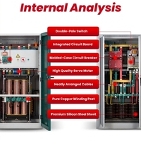Stabilisateur de tension automatique intelligent triphasé AC WF.EL 400KVA SVC, régulateur à servomoteur en cuivre haute efficacité, CE