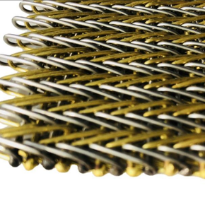 Maille tissée architecturale en acier inoxydable et or bicolore de qualité supérieure - Mur-rideau décoratif et panneau de façade de bâtiment - Product Image 5