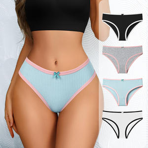Women's Sexy Wireless Bra Suit Sets Backless Camisole <strong>Vest</strong> and Traceless Thong Panties Breathable 2 Piece Underwear - Product Image 1
