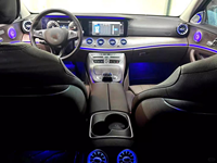 Kit de couverture de haut-parleur avec éclairage d'ambiance pour Mercedes-Benz Classe E W213 2016-2023, accessoires d'amélioration de l'atmosphère intérieure à 64 couleurs