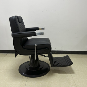 Sillón de Peluquería Hidráulico Elevable de Estilo Moderno Europeo, Silla de Salón de Belleza de Cuero, Muebles para Salón de Peluquería - Product Image 2