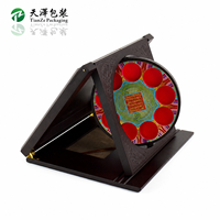 Boîte de rangement artisanale en MDF sculpté pour collection de pièces de monnaie en or, style livre, à charnières, pour médailles commémoratives, cadeau artisanal avec doublure colorée