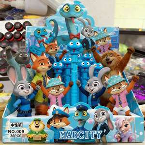 Прямые продажи с завода: Гелевая ручка Garrett's Serum Pen Cartoon Zoo с двумя кликами, студенческая ручка, канцелярские товары, сюрприз-бокс, оптом - Product Image 1