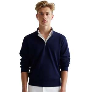 Otoño/Invierno para hombres 24 suéter nueva versión coreana suelta manga larga algodón 220g Jersey tela - Product Image 3