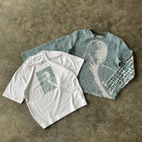Pull-over en coton et polyester avec logo du fabricant personnalisé pull-over sweat-shirt en tapisserie tissée jacquard pour hommes