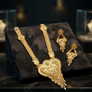 Juego de Collares Largos Chapados en Oro de 14K, 18K y 24K al por Mayor, Collares de Moda, Joyería Tradicional, Joyería de Latón Rellena de Oro - Product Image 1