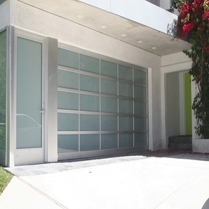 Portes <span class=keywords><strong>de</strong></span> <span class=keywords><strong>garage</strong></span> motorisées modernes en verre et aluminium antivol - Product Image 2