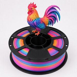 Filamento PLA de 1.75mm para Impresora 3D WEICHI, Color Arcoíris, 1kg (2.2lbs), 210-240C, Proveedor de Material de Impresión 3D Shandong - Product Image 1