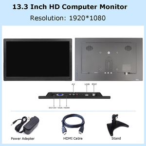 Moniteur LCD de bureau pas cher 11.6 13.3 15.6 17.3 18.5, moniteurs de sécurité domestique HD 1920x1080, moniteurs grand écran 11.6 13.3 15.6 17.3 18.5 - Product Image 6