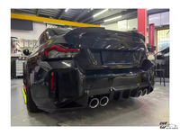 Kit carrosserie diffuseur arrière en fibre de carbone style R44 pour BMW M2 G87, kit de lèvre de pare-chocs arrière léger, kit de voiture personnalisé