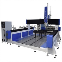 Machine de gravure et de fraisage CNC multi-axes 1325 2030 MVIP bleue pour le traitement des moules en mousse et en bois