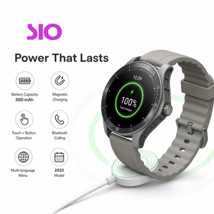 Reloj Inteligente con Pantalla TFT de 1.43 Pulgadas 240x240, Pantalla Táctil, Monitor de Frecuencia Cardíaca, Oxígeno en Sangre, Monitor de Sueño, Alcance de Más de 10m, 300mAh - Product Image 1