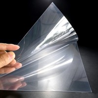 Plaque polymère transparente brillante en PP, PET, PVC pour panneaux de support de cadres d'affiches, avec surface de précision et finition roulée