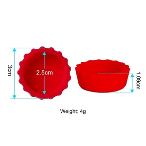 6PCS tái sử dụng Silicone Wine stoppers giá rẻ đồ uống có nắp đậy cho bia Soda Cola rượu vang bảo vệ - Product Image 3