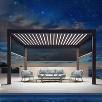 Pergola motorisée imperméable pour terrasse extérieure et jardin