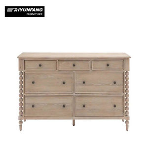 Pháp Retro rắn gỗ ngăn kéo tủ tùy chỉnh cổ cạnh giường ngủ lưu trữ cho phòng khách - Product Image 3