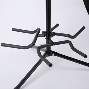 คาบัตปรับได้ขาตั้งคู่เหล็กไฟฟ้าหรืออะคูสติกที่ยึดกีตาร์สามหัว - Product Image 4
