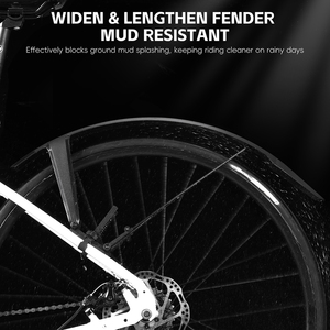 Juego de Guardabarros Elásticos para Bicicleta WEST BIKING, Cobertura Completa, Diseño Ancho, Arco Largo, Aerodinámico, para Bicicleta de Montaña, Ciclismo, Plegable, Reforzado - Product Image 2