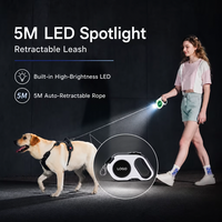 Lampe LED d'extérieur moderne de luxe à technologie de pointe, portée 5M, avec poignée télescopique automatique antidérapante, chargement USB et capuchon anti-poussière, idéale pour la marche nocturne