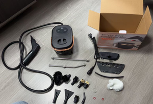 เครื่องทำความสะอาดไอน้ำไฟฟ้า 1200W อุณหภูมิสูง 5 บาร์ ความจุ 1.4 ลิตร สำหรับใช้ในรถยนต์ บ้าน และโรงแรม - Product Image 6