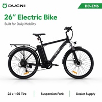 Bicicleta Eléctrica de 26 Pulgadas, 48V 350W, 7 Velocidades, Bicicleta Eléctrica para Desplazamientos Diarios