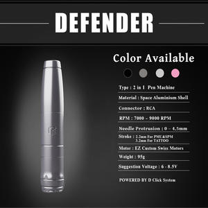 EZ Matte Silver Defender Longueur de course réglable Moteurs suisses Maquillage permanent Machine à tatouer PMU pour tatouage PMU SMP - Product Image 3