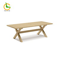 Ensemble de meubles en bois d'extérieur et d'intérieur commerciaux canapé de balcon résistant aux UV et meubles de salon pour hôtels de cour