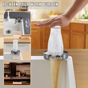 Enjuagador de Vasos Giratorio 360 Grados de Acero Inoxidable 304 para Fregadero de Cocina, Venta al por Mayor - Product Image 6