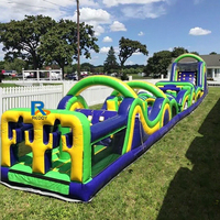 Vente flash : jeux sportifs géants pour adultes en plein air, parcours d'obstacles gonflable, toboggan, château gonflable, aire de jeux avec souffleur