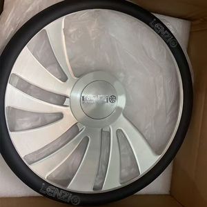Customized horn finish <b>brush</b> silver /chrome forged steering wheel for Classic cars - Product Image 5