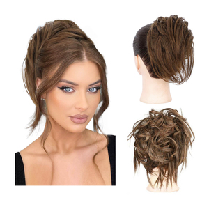 Vente en gros de chignonnes faciles à faire pour femmes, grandes et petites, en mousse éponge et nylon, pour le coiffage des cheveux - Product Image 6