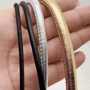 ลดกระหน่ำเชือกสายหนังแท้เย็บรอบปรับแต่งได้สำหรับเครื่องประดับเครื่องประดับเครื่องประดับแฟชั่นงานฝีมือ DIY สร้อยข้อมือเสน่ห์ - Product Image 1